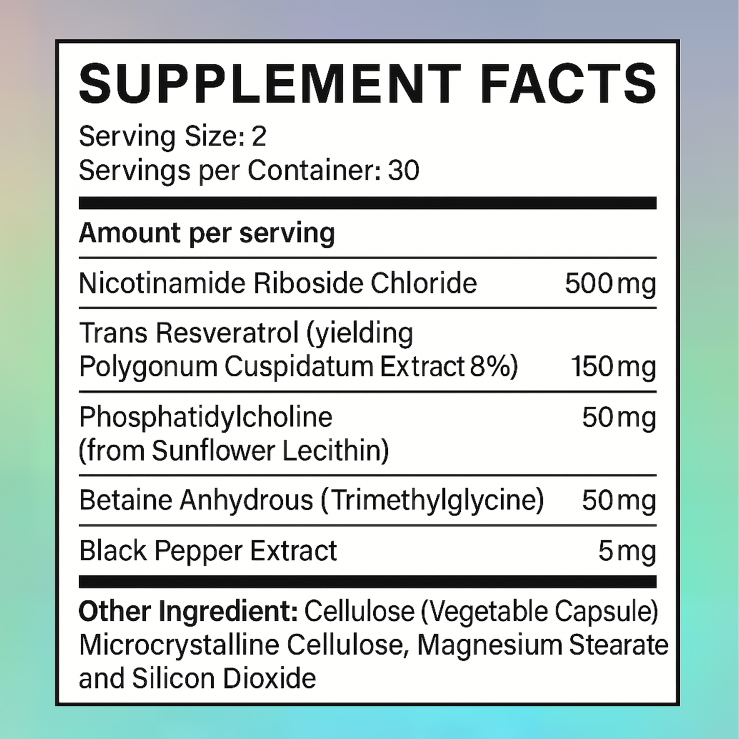 INFINYTE™ NAD+ Advanced - NAD Supplement with Resveratrol